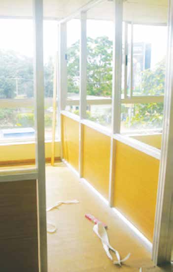 Aluminium Partitions with Frosted Glass — photo 3